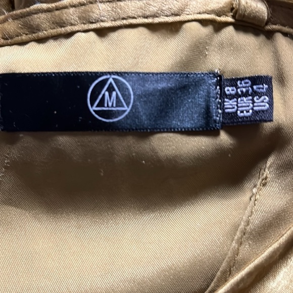 Misguided Satin Tie Waist Chic Maxi Dress US Sz 4 sheek - Picture 8 of 8